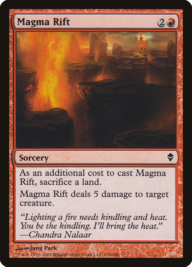 Magma Rift [Zendikar] | Card Merchant Takapuna