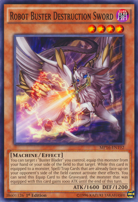 Robot Buster Destruction Sword [MP16-EN192] Common | Card Merchant Takapuna
