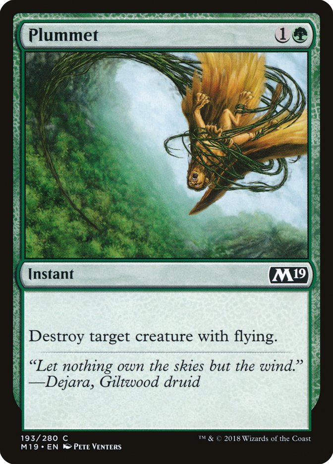 Plummet [Core Set 2019] | Card Merchant Takapuna