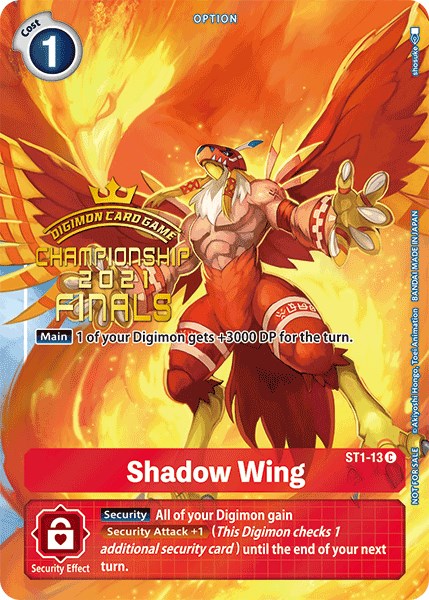 Shadow Wing [ST1-13] (2021 Championship Finals Tamer's Evolution Pack) [Starter Deck: Gaia Red Promos] | Card Merchant Takapuna