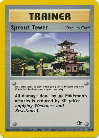 Sprout Tower (97/111) [Neo Genesis Unlimited] | Card Merchant Takapuna