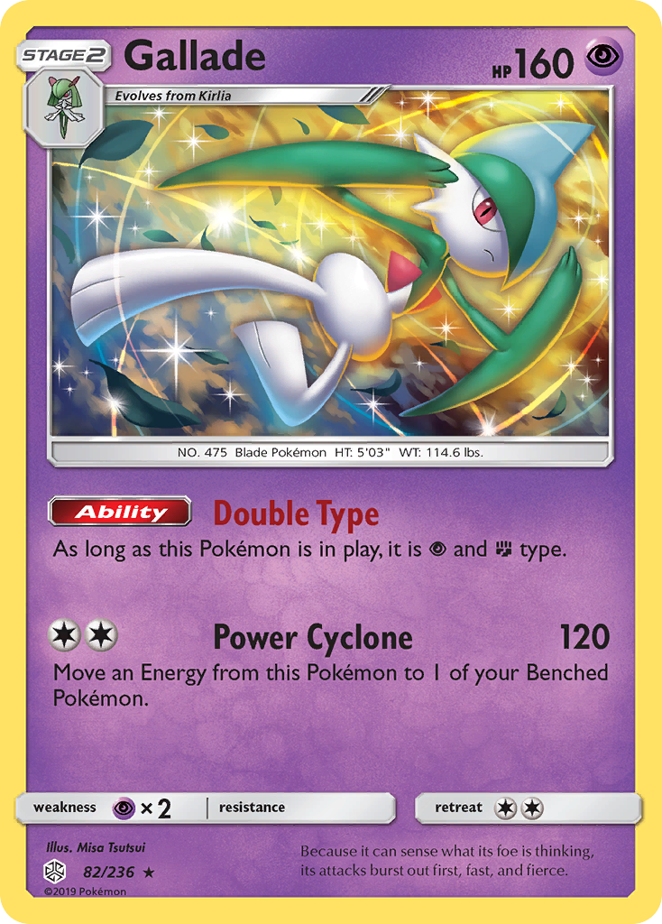 Gallade (82/236) [Sun & Moon: Cosmic Eclipse] | Card Merchant Takapuna