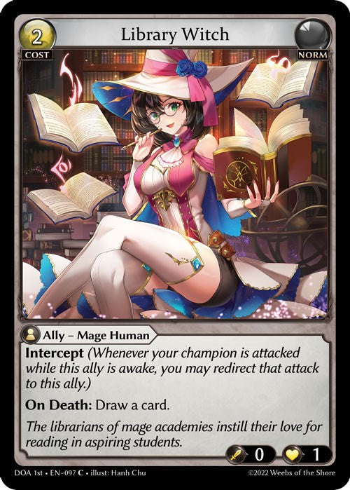 Library Witch (097) [Dawn of Ashes: 1st Edition] | Card Merchant Takapuna