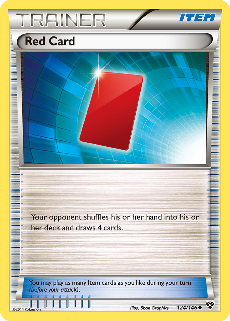 Red Card (124/146) [XY: Base Set] | Card Merchant Takapuna