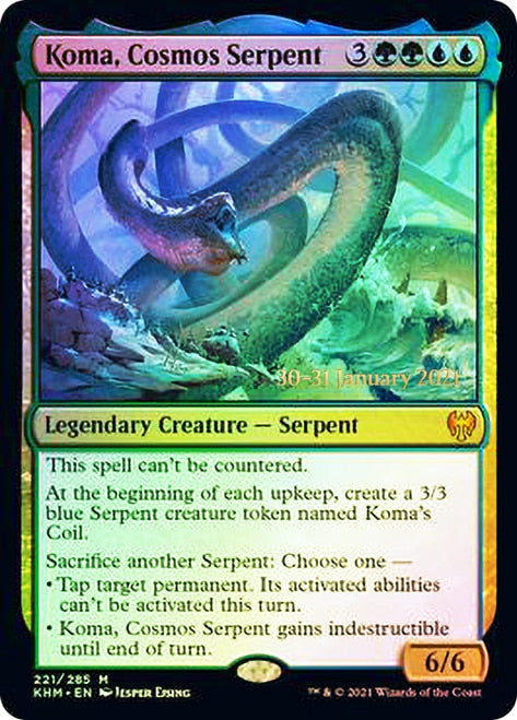 Koma, Cosmos Serpent [Kaldheim Prerelease Promos] | Card Merchant Takapuna