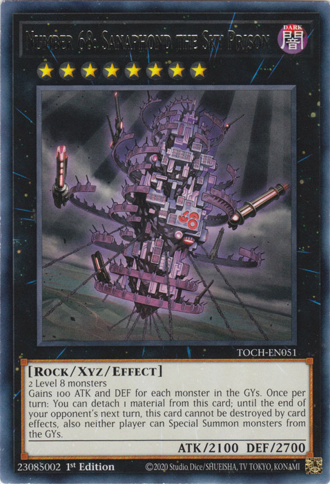 Number 68: Sanaphond the Sky Prison [TOCH-EN051] Rare | Card Merchant Takapuna
