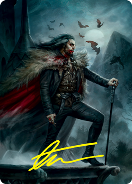 Dracula, Blood Immortal Art Card (Gold-Stamped Signature) [Innistrad: Crimson Vow Art Series] | Card Merchant Takapuna
