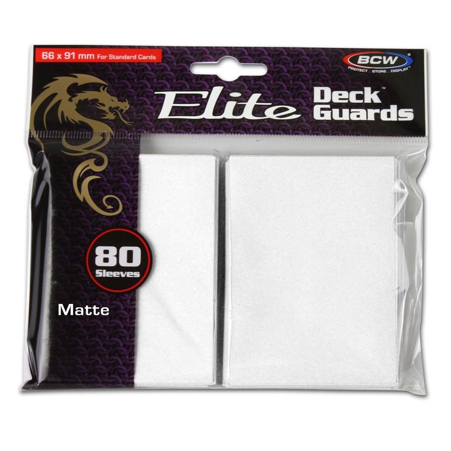 White BCW Elite Sleeves 80ct | Card Merchant Takapuna