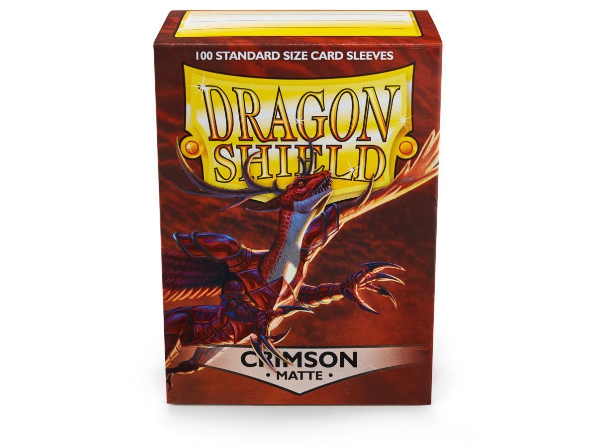 Dragonshield Sleeves 100ct Standard - Crimson Matte | Card Merchant Takapuna