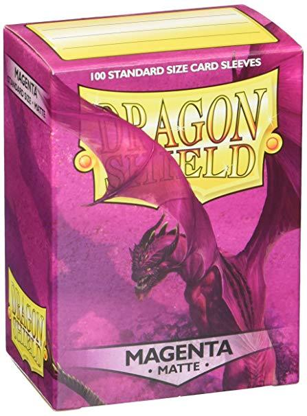 Dragonshield Sleeves 100ct Standard - Magenta Matte | Card Merchant Takapuna