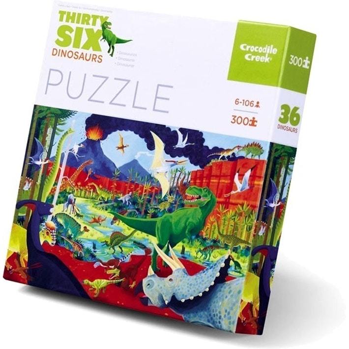 Crocodile Creek - Thirty Six Dinosaur Puzzle (300pc) | Card Merchant Takapuna