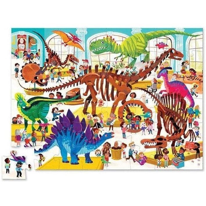 Crocodile Creek - Day at the Museum Dinosaurs Puzzle 48pc | Card Merchant Takapuna
