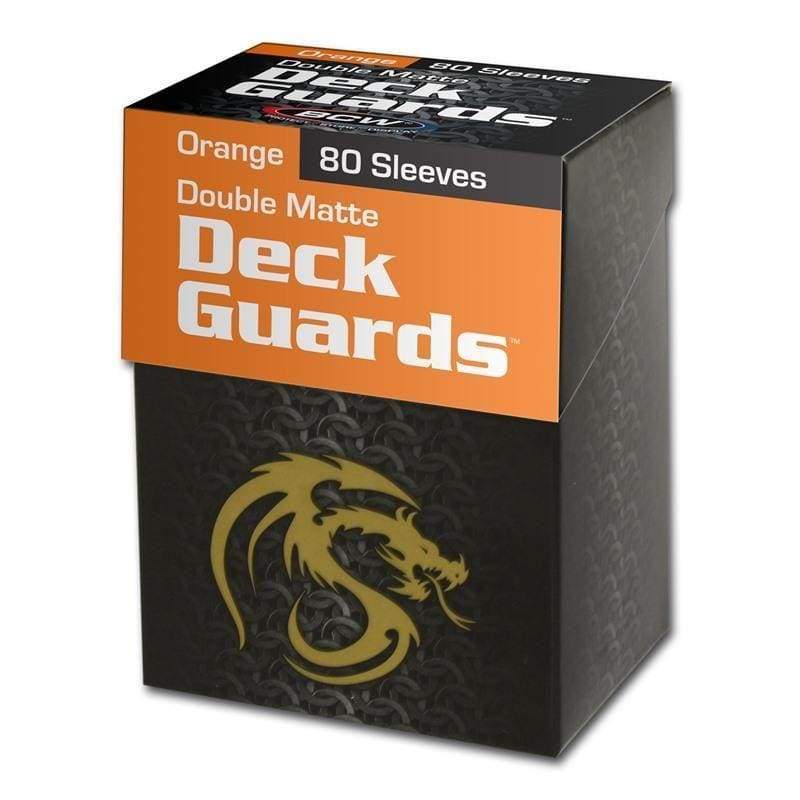 BCW Deck Guard Boxed Sleeves (80) Orange | Card Merchant Takapuna