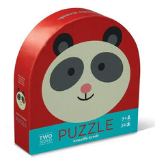 Crocodile Creek Two Sided Puzzle - Panda 24pc | Card Merchant Takapuna