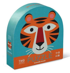 Crocodile Creek Two Sided Puzzle - Tiger 24pc | Card Merchant Takapuna