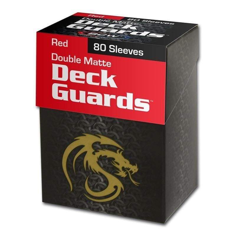 BCW Deck Guard Boxed Sleeves (80) Red | Card Merchant Takapuna
