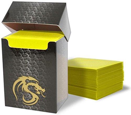 BCW Deck Guard Boxed Sleeves (80) Yellow | Card Merchant Takapuna