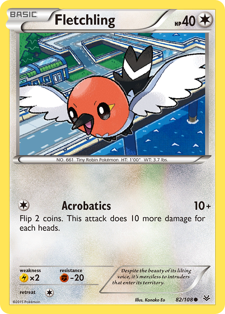 Fletchling (82/108) [XY: Roaring Skies] | Card Merchant Takapuna