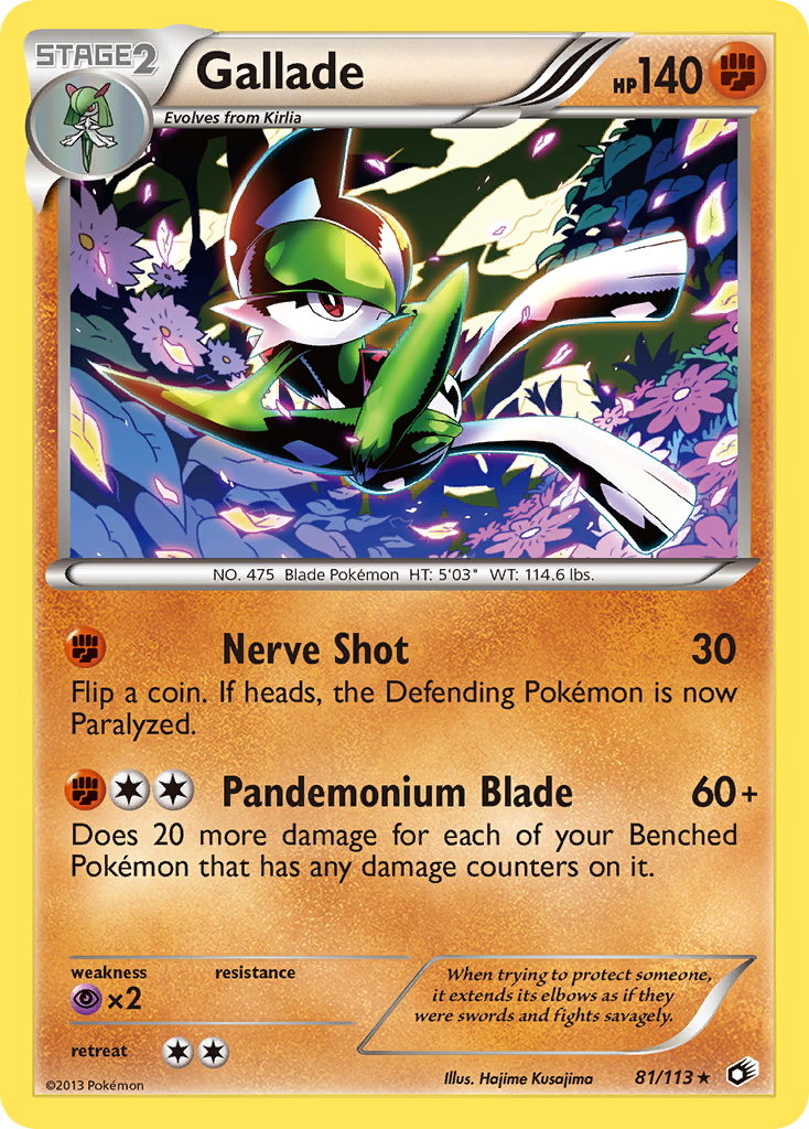 Gallade (81/113) [Black & White: Legendary Treasures] | Card Merchant Takapuna