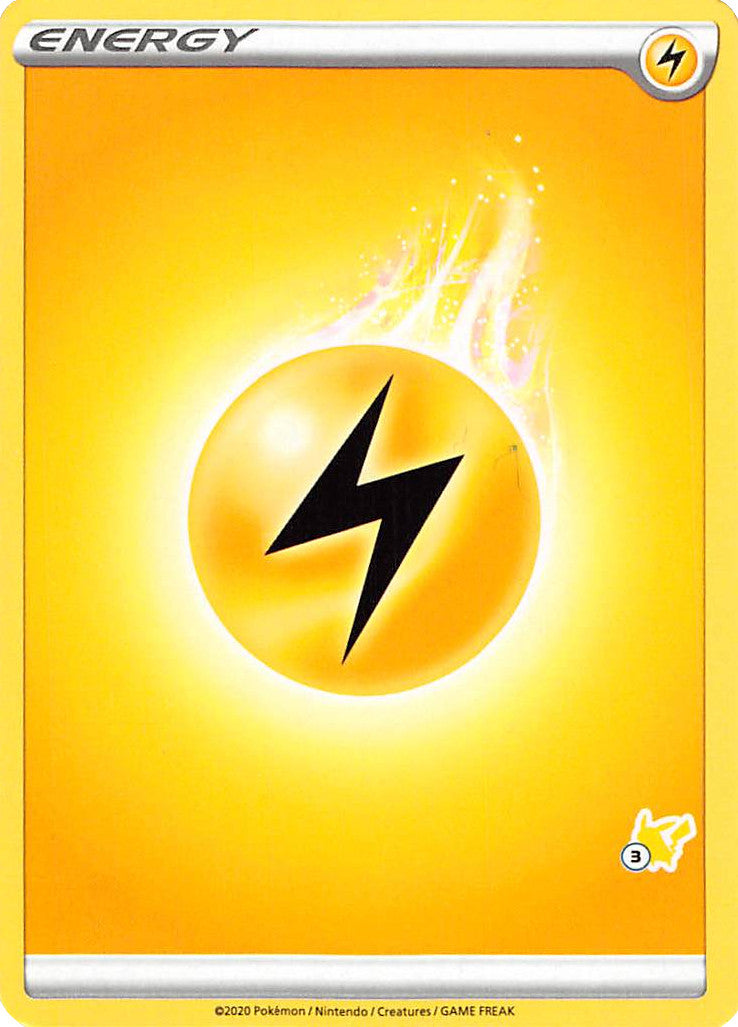 Lightning Energy (Pikachu Stamp #3) [Battle Academy 2022] | Card Merchant Takapuna