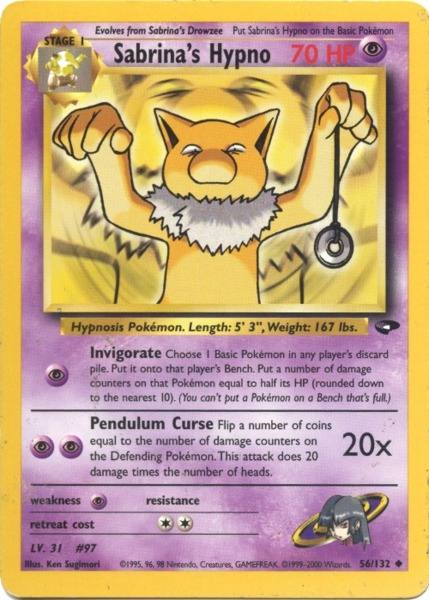 Sabrina's Hypno (56/132) [Gym Challenge Unlimited] | Card Merchant Takapuna