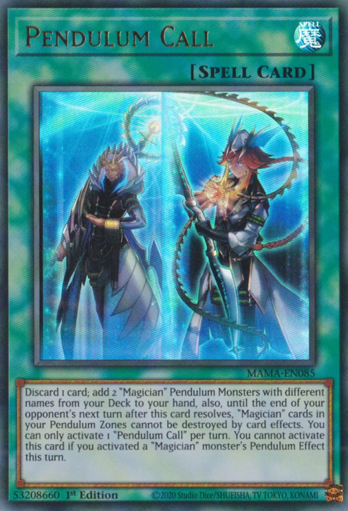 Pendulum Call [MAMA-EN085] Ultra Rare | Card Merchant Takapuna