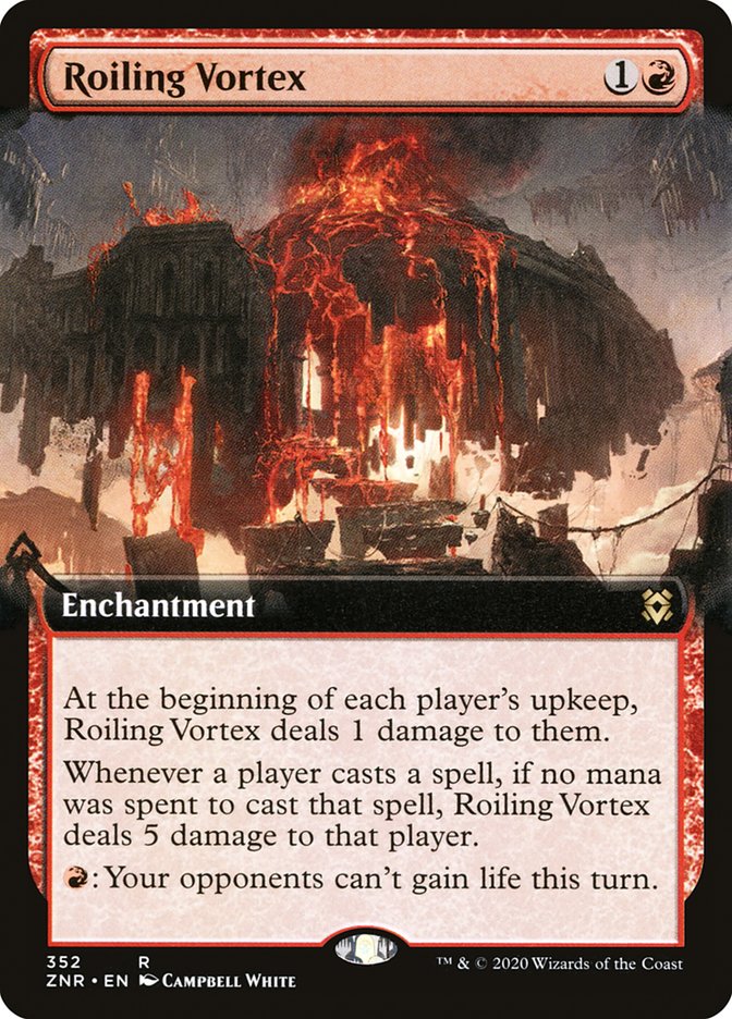 Roiling Vortex (Extended Art) [Zendikar Rising] | Card Merchant Takapuna