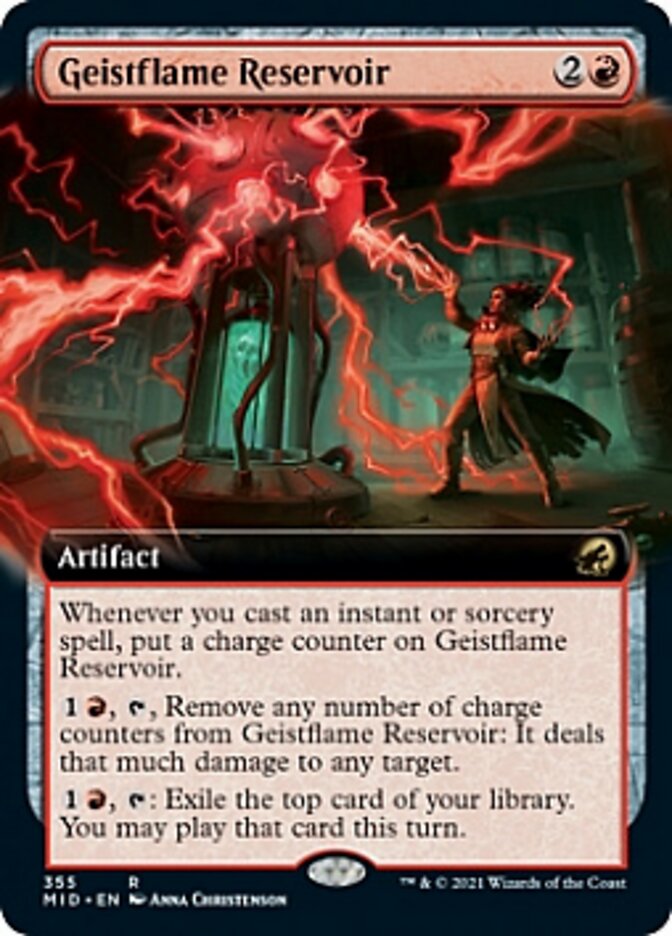 Geistflame Reservoir (Extended Art) [Innistrad: Midnight Hunt] | Card Merchant Takapuna