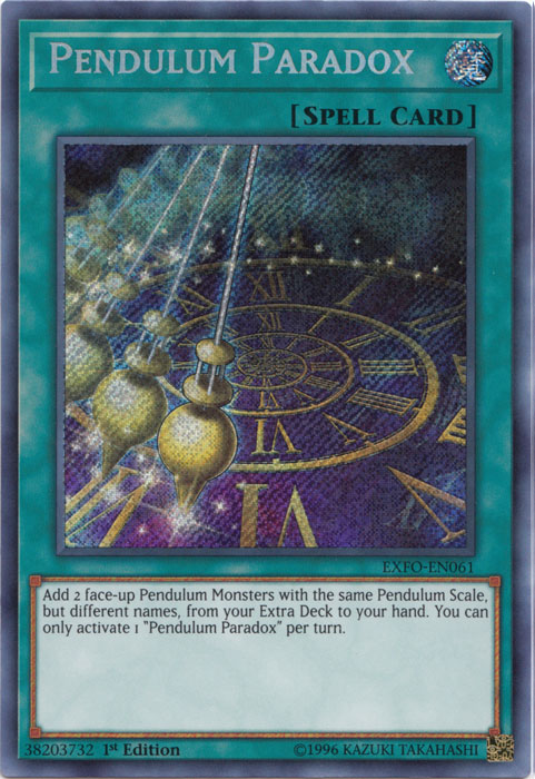 Pendulum Paradox [EXFO-EN061] Secret Rare | Card Merchant Takapuna