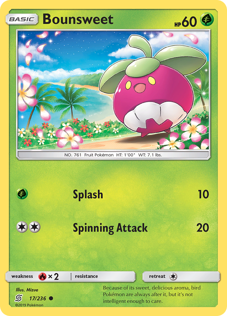 Bounsweet (17/236) [Sun & Moon: Unified Minds] | Card Merchant Takapuna