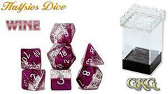 Gatekeeper Halfsies Dice - Glitter Edition - Wine | Card Merchant Takapuna