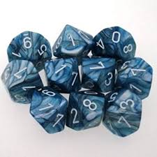 Chessex 7-Die Set - Lustrous | Card Merchant Takapuna