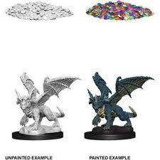 D&D Nolzurs Marvelous Unpainted Miniatures Blue Dragon Wyrmling | Card Merchant Takapuna