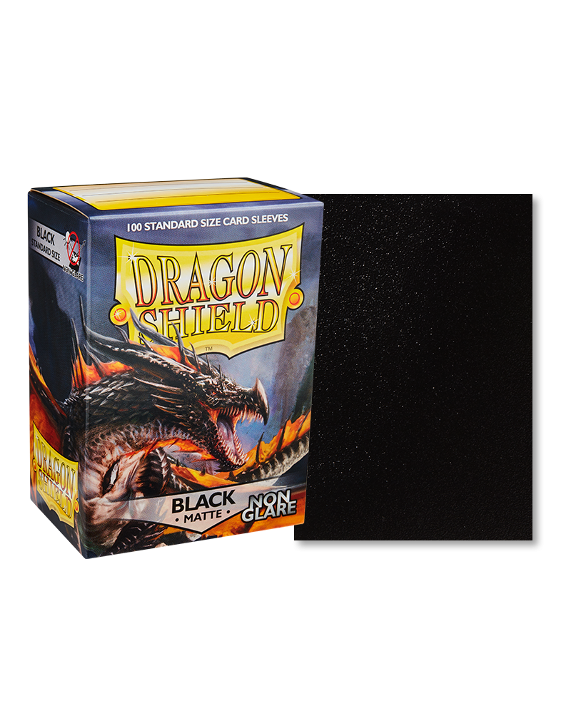 Dragon Shield Sleeves: Matte (non glare) Black | Card Merchant Takapuna