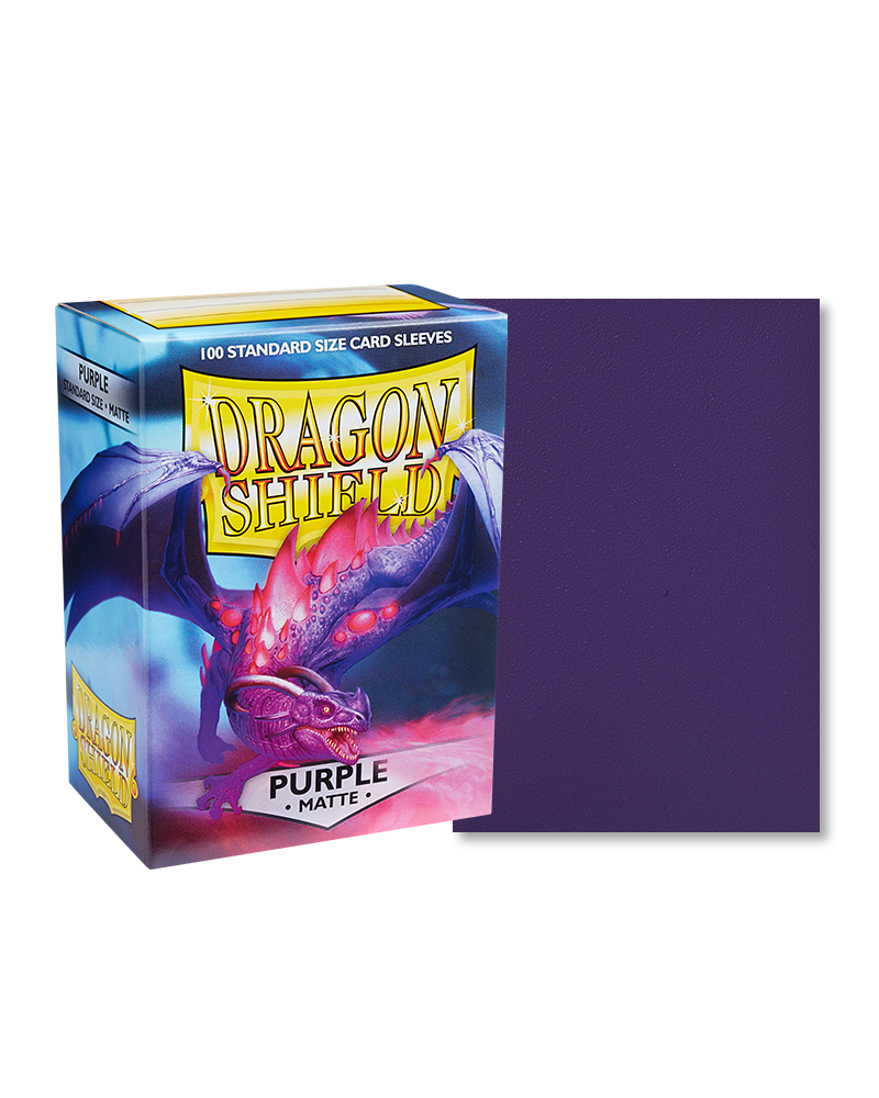 Dragonshield Sleeves 100ct Standard - Purple Matte | Card Merchant Takapuna