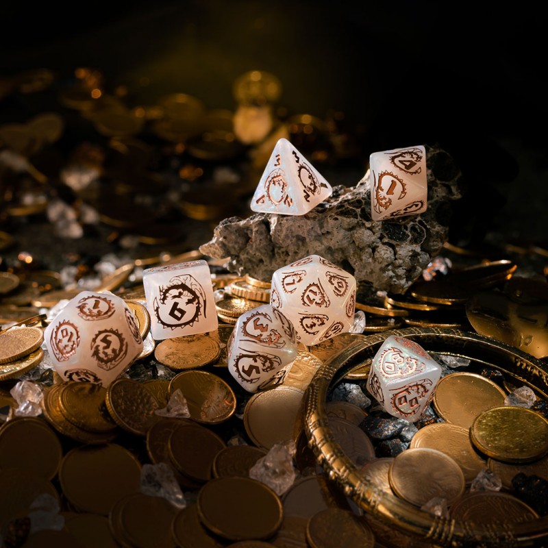Dragons Dice Set: Quartz | Card Merchant Takapuna