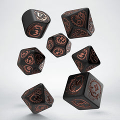 Dragons Modern Dice Set: Obsidian | Card Merchant Takapuna