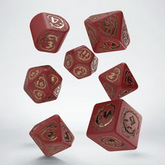 Dragons Modern Dice Set: Ruby | Card Merchant Takapuna
