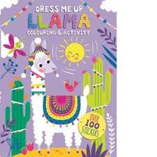 Dress Me Up Llama colouring and activity book | Card Merchant Takapuna