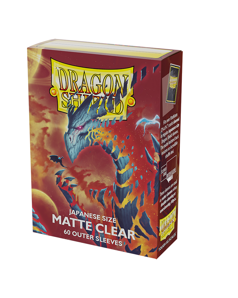 Dragon Shield Japanese Sized Matte Clear Outer Sleeves (60ct)