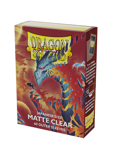 Dragon Shield Japanese Sized Matte Clear Outer Sleeves (60ct)