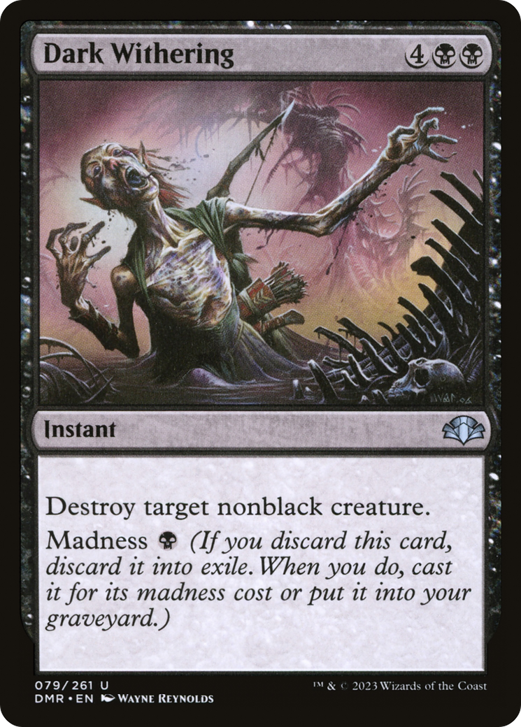 Dark Withering [Dominaria Remastered] | Card Merchant Takapuna