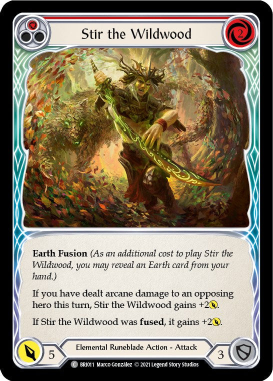 Stir the Wildwood (Red) [BRI011] (Tales of Aria Briar Blitz Deck)  1st Edition Normal | Card Merchant Takapuna