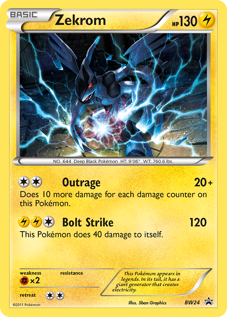Zekrom (BW24) [Black & White: Black Star Promos] | Card Merchant Takapuna