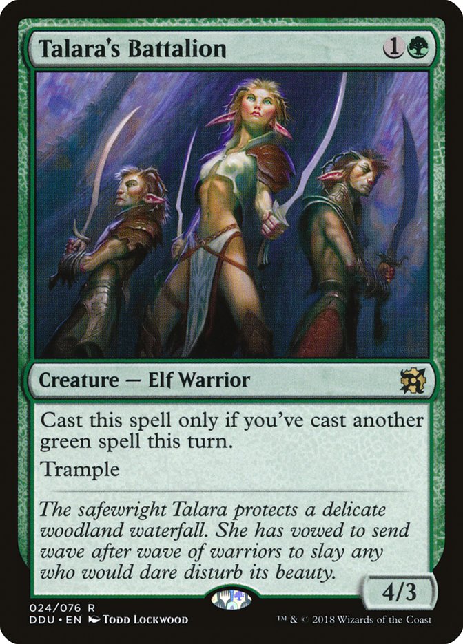 Talara's Battalion [Duel Decks: Elves vs. Inventors] | Card Merchant Takapuna