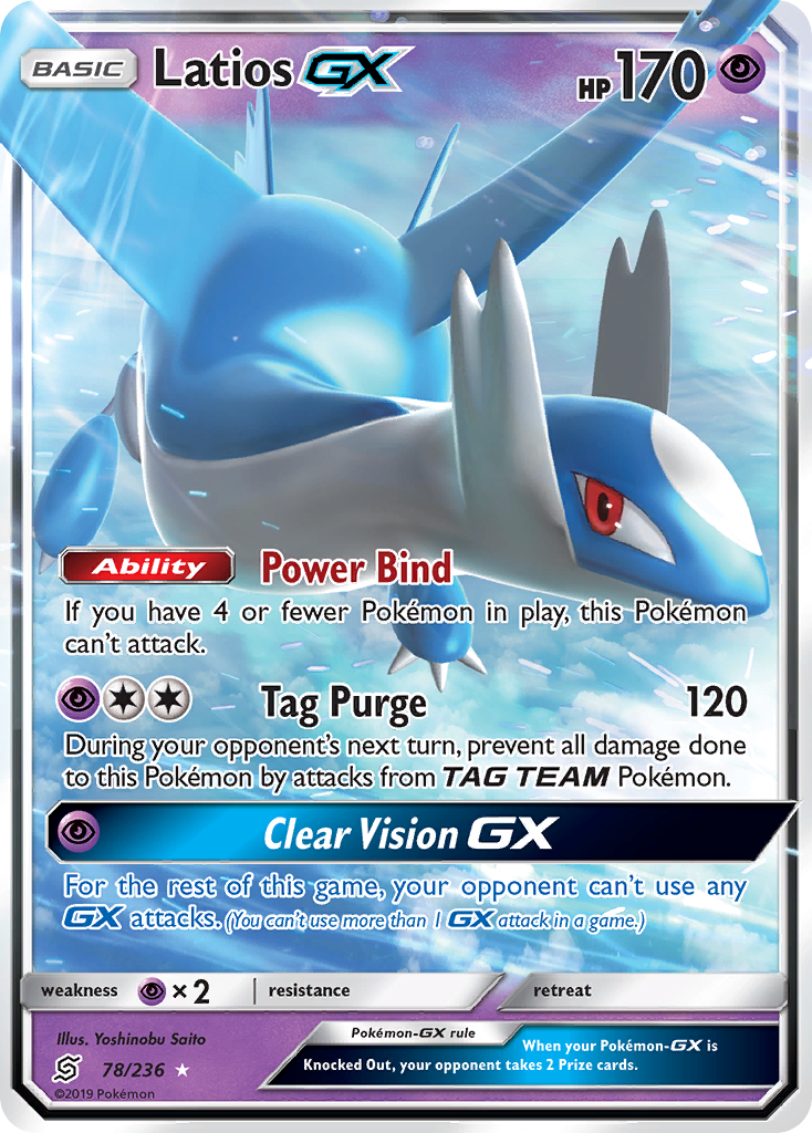 Latios GX (78/236) [Sun & Moon: Unified Minds] | Card Merchant Takapuna