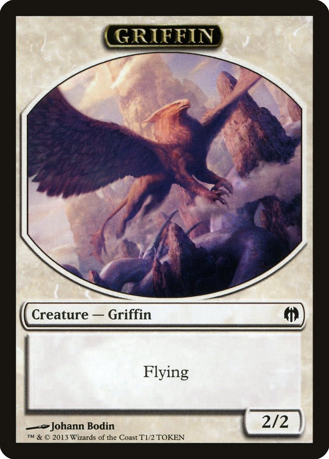 Griffin Token [Duel Decks: Heroes vs. Monsters Tokens] | Card Merchant Takapuna