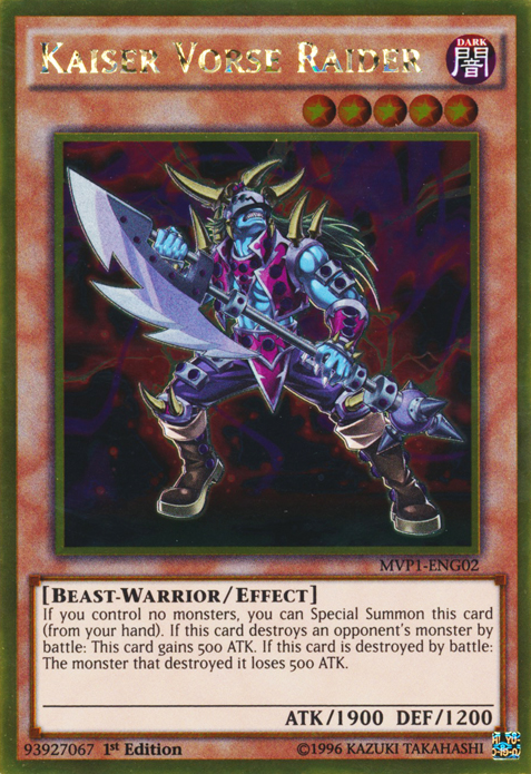 Kaiser Vorse Raider [MVP1-ENG02] Gold Rare | Card Merchant Takapuna