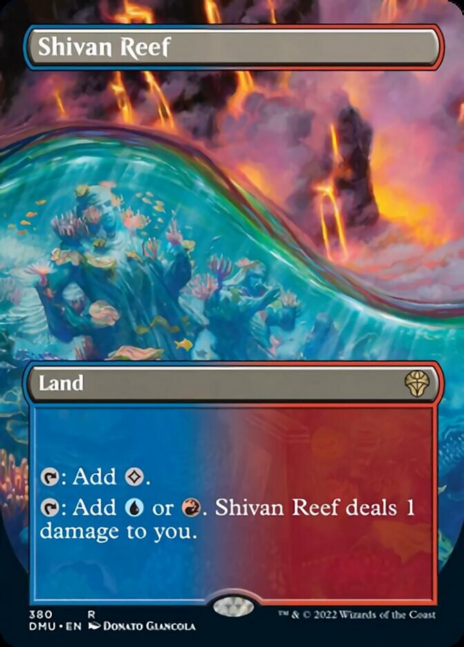 Shivan Reef (Borderless Alternate Art) [Dominaria United] | Card Merchant Takapuna