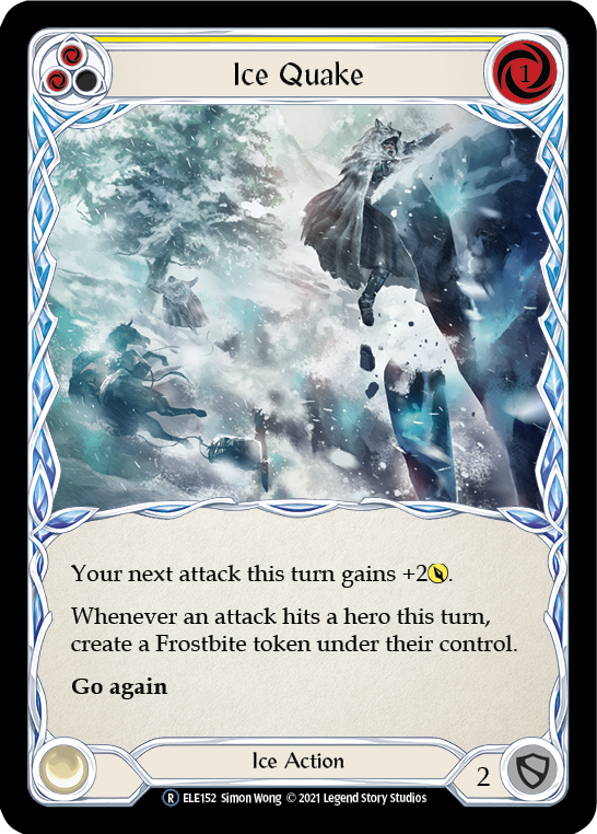 Ice Quake (Yellow) [U-ELE152] (Tales of Aria Unlimited)  Unlimited Normal | Card Merchant Takapuna